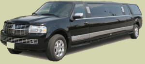 14 passenger Lincoln Navigator SUV in a black colour